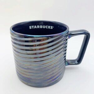 Starbucks 2020 Iridescent Holiday Luster Swirl 12 oz Ceramic Cup Mug